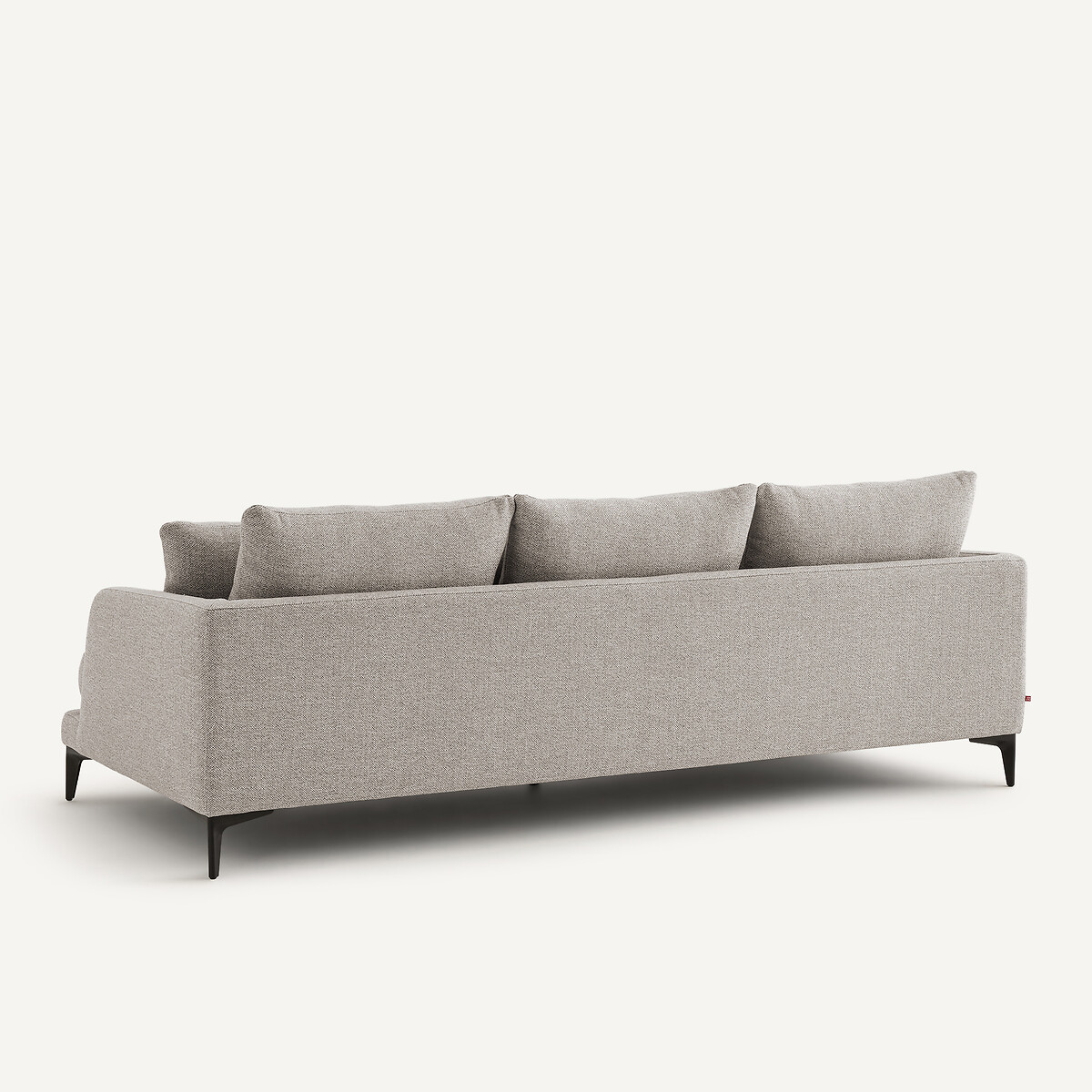 Canapé 3 ou 4 places en mélange texturé, MODERNISTE beige, EMMANUEL GALLINA X AM.PM