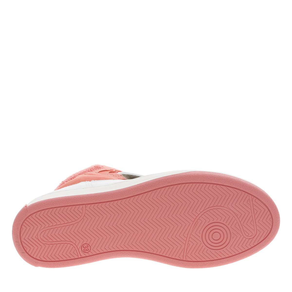 Baskets montantes cuir rose, MJUS