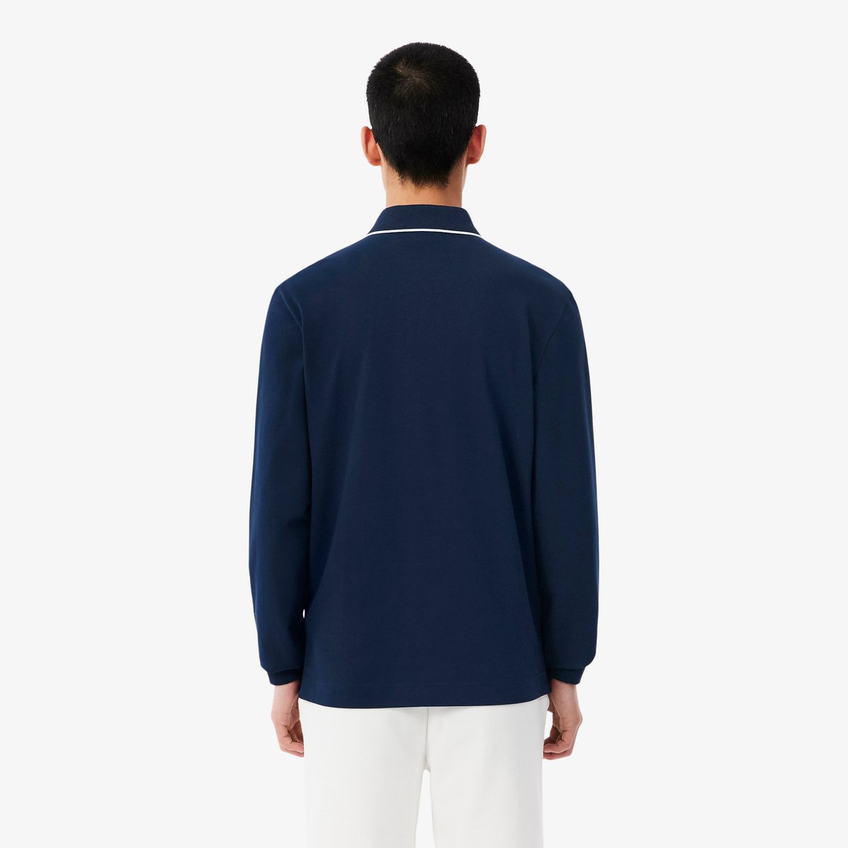 Polo Paris manches longues regular fit bleu-166, LACOSTE