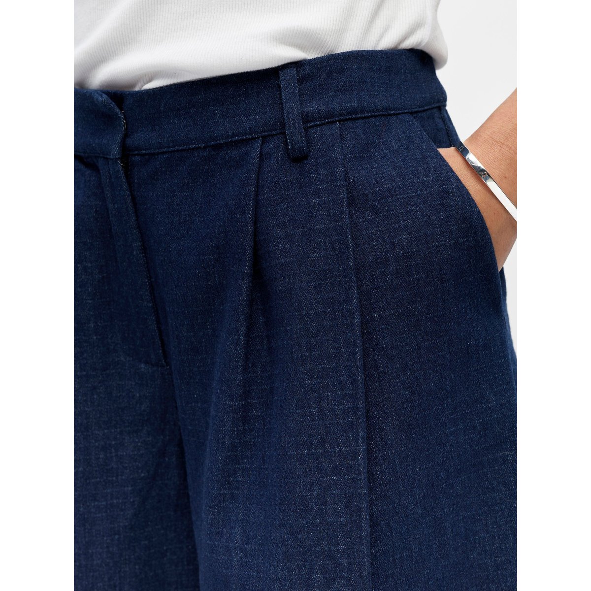 Bermuda bleu - dark blue denim1, OBJECT