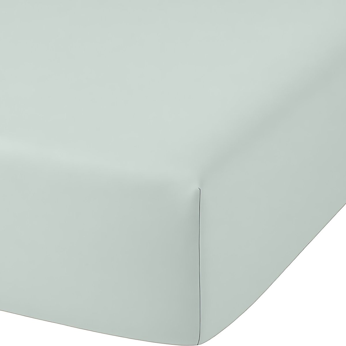 Drap housse coton et bambou bonnet 30cm uni, Bamora vert menthe, C DESIGN HOME TEXTILE