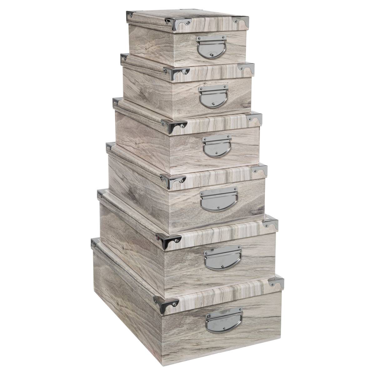 Boîte Coins MTL x6 Vie Sauvage BOX' beige, 5FIVE SIMPLY SMART