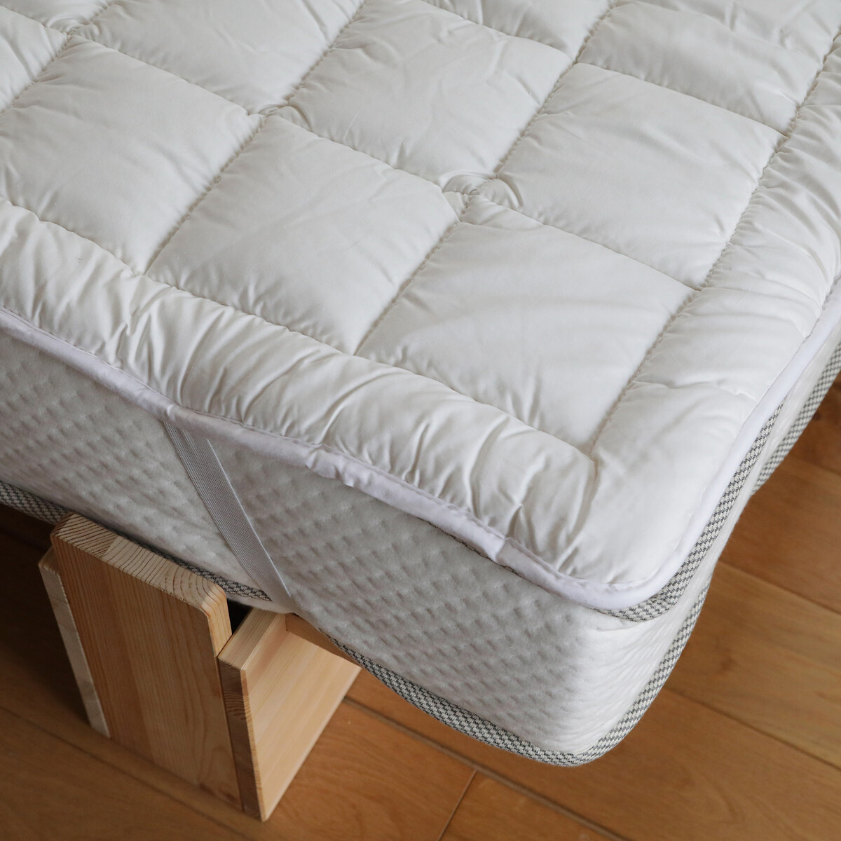 Topper per materasso in lana organica spessa beige, EUROPE & NATURE
