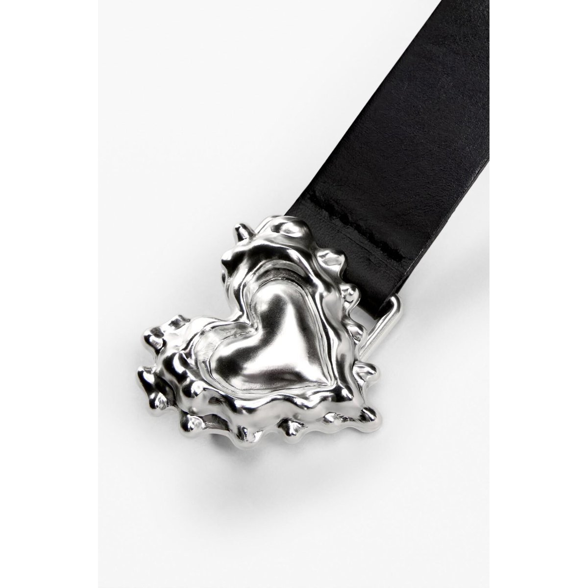 Ceinture Cœur Cuir noir, DESIGUAL