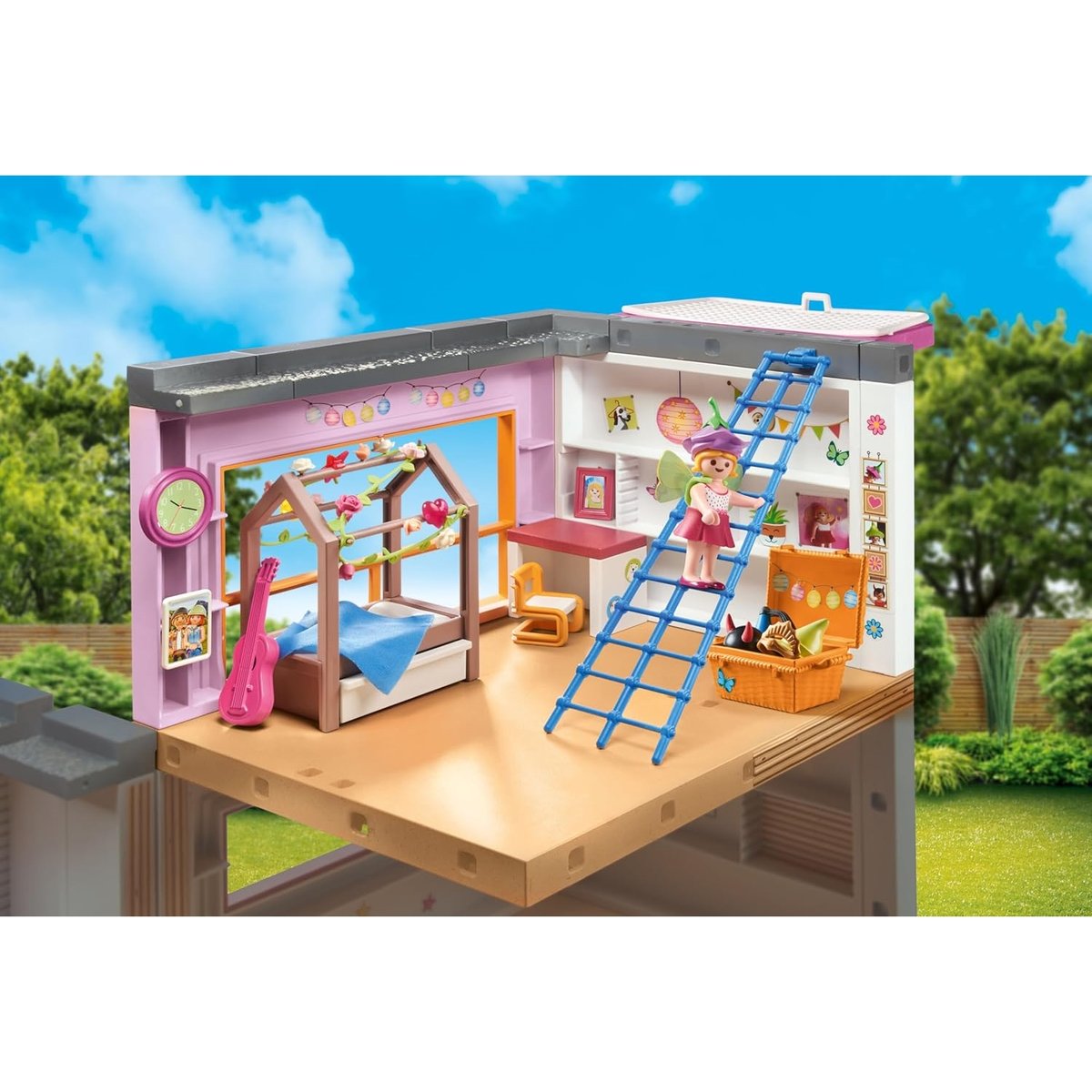 Chambre d'enfant avec lit cabane multicolore, PLAYMOBIL