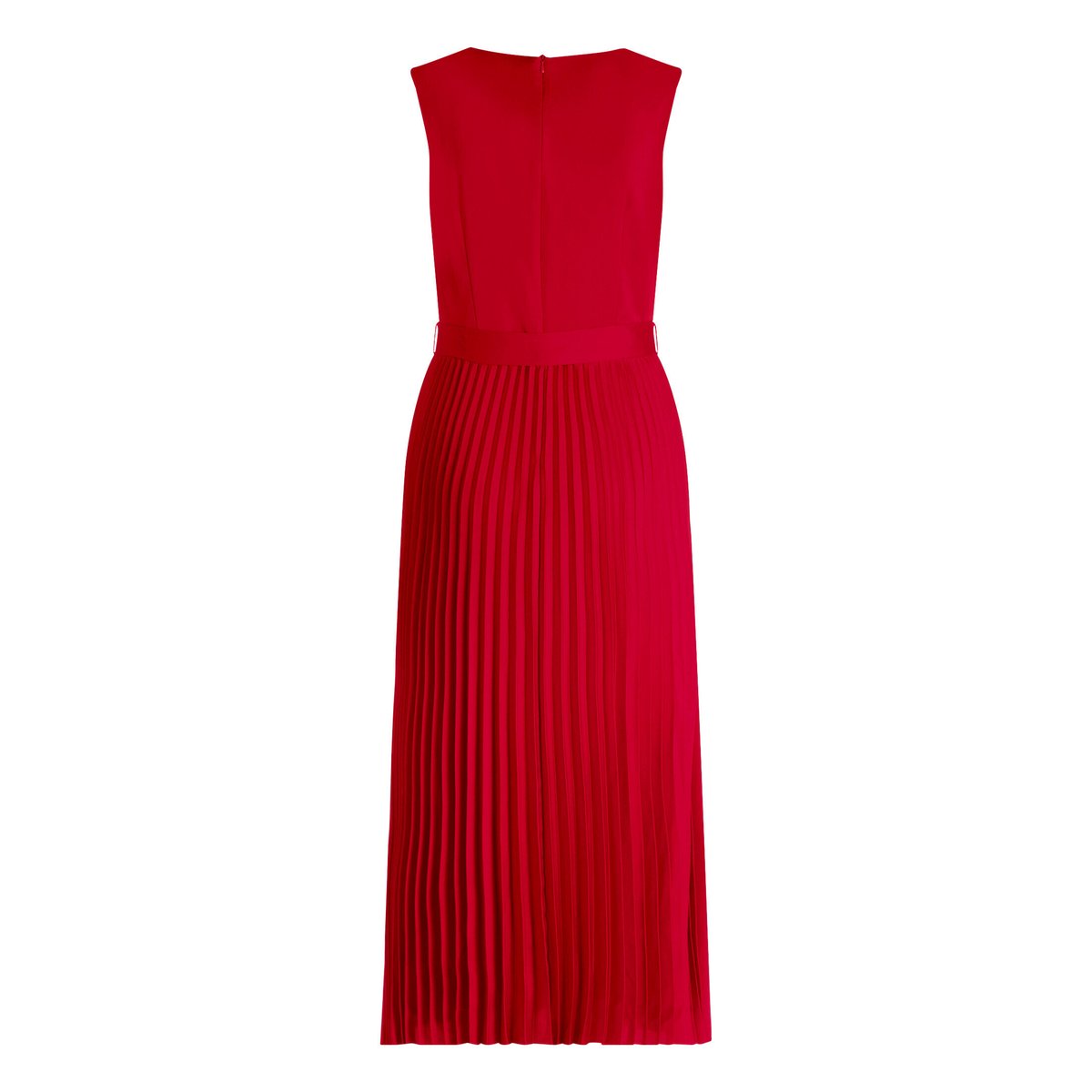 Robe de cocktail à plis red rose, VERA MONT