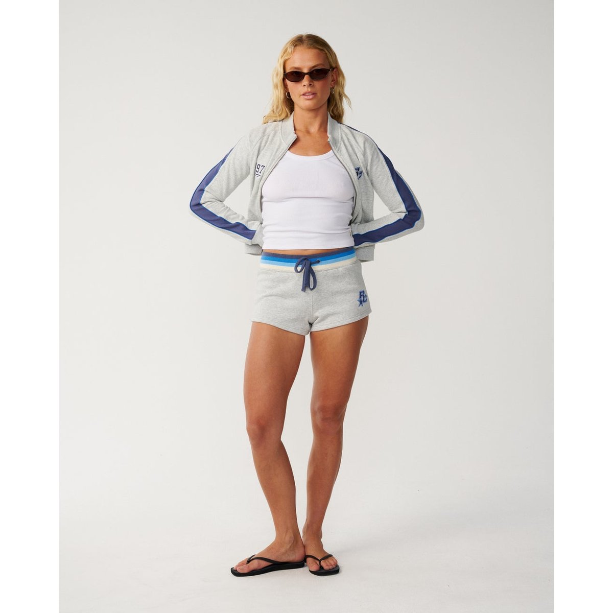 Short de bain ARCHIVE SCRIPT Booty grey marle/navy, RIP CURL