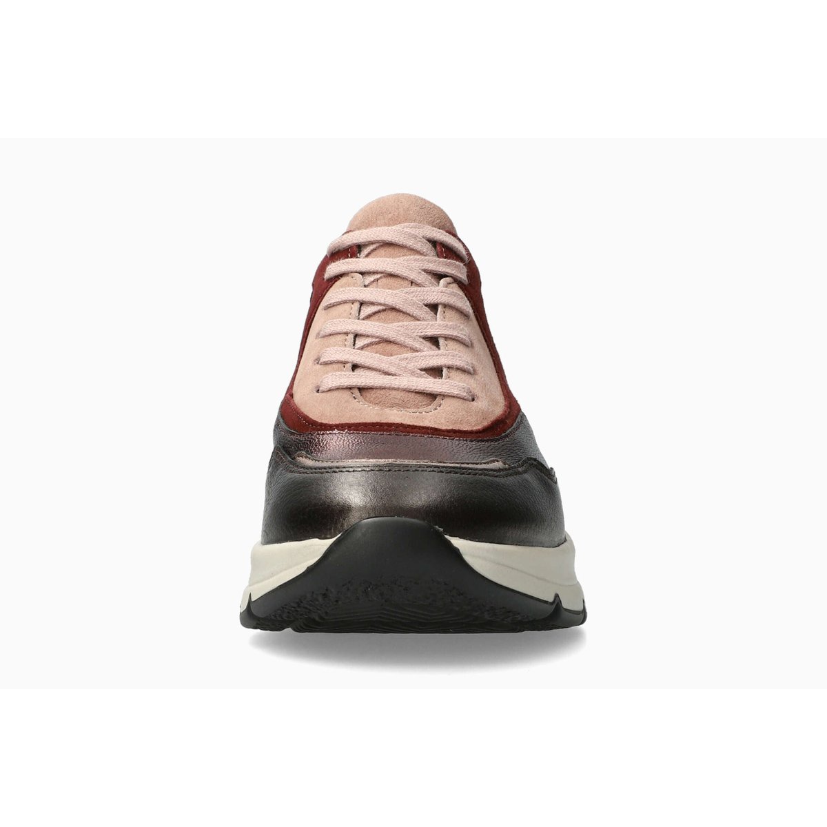 Baskets en cuir HALBANE gris metallique 5150, MEPHISTO