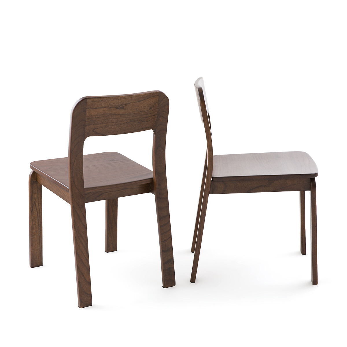 Lot de 2 chaises teintées noyer, Talet teinté coloris noyer, LA REDOUTE INTERIEURS