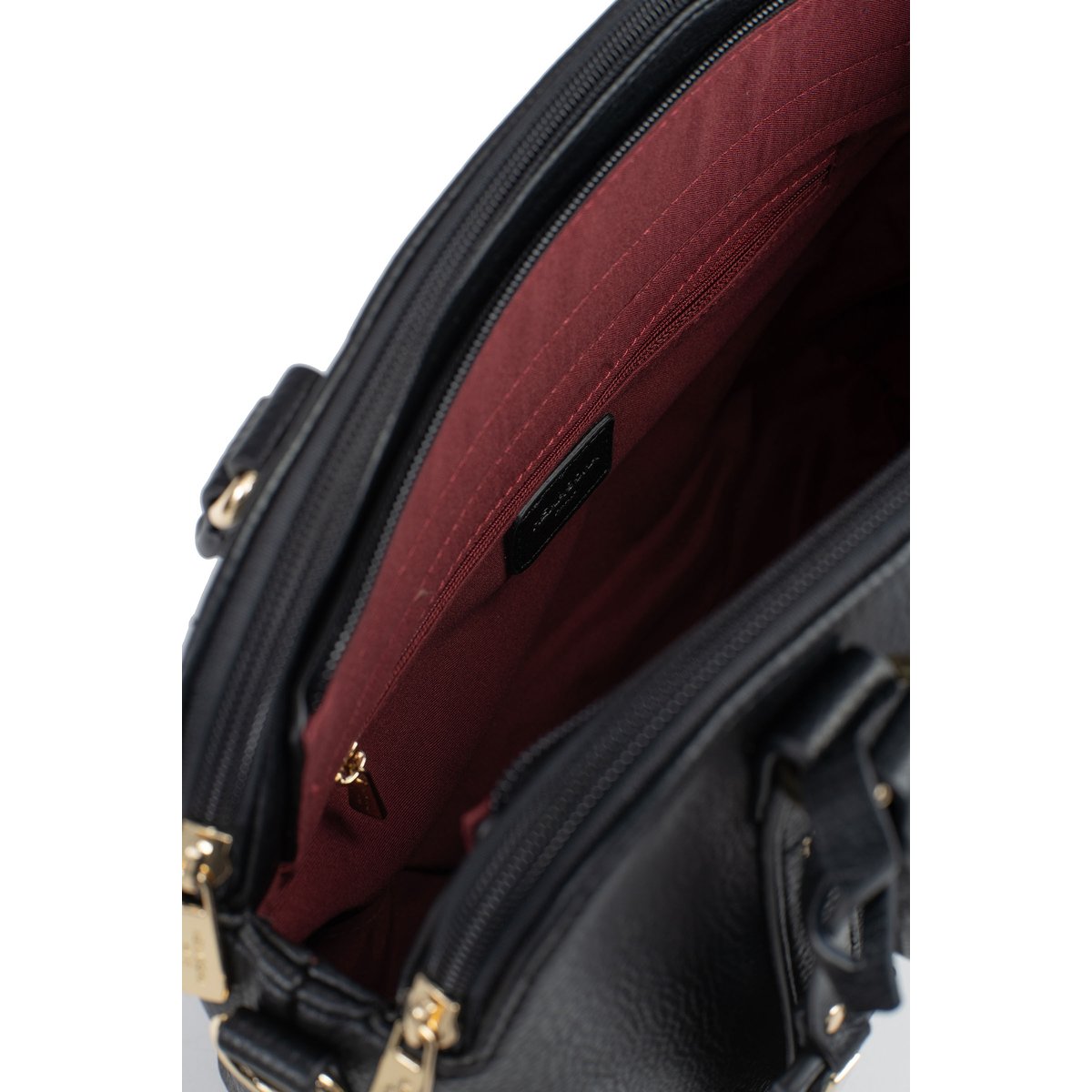 Sac porté main 2 poignées TOSCANE noir, HEXAGONA