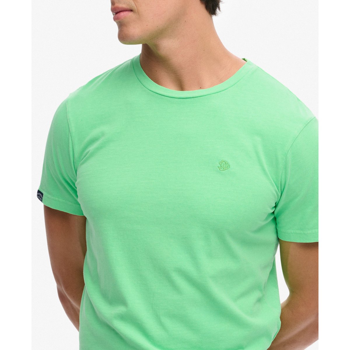 T-shirt Néon Essential Classic vert acide, SUPERDRY