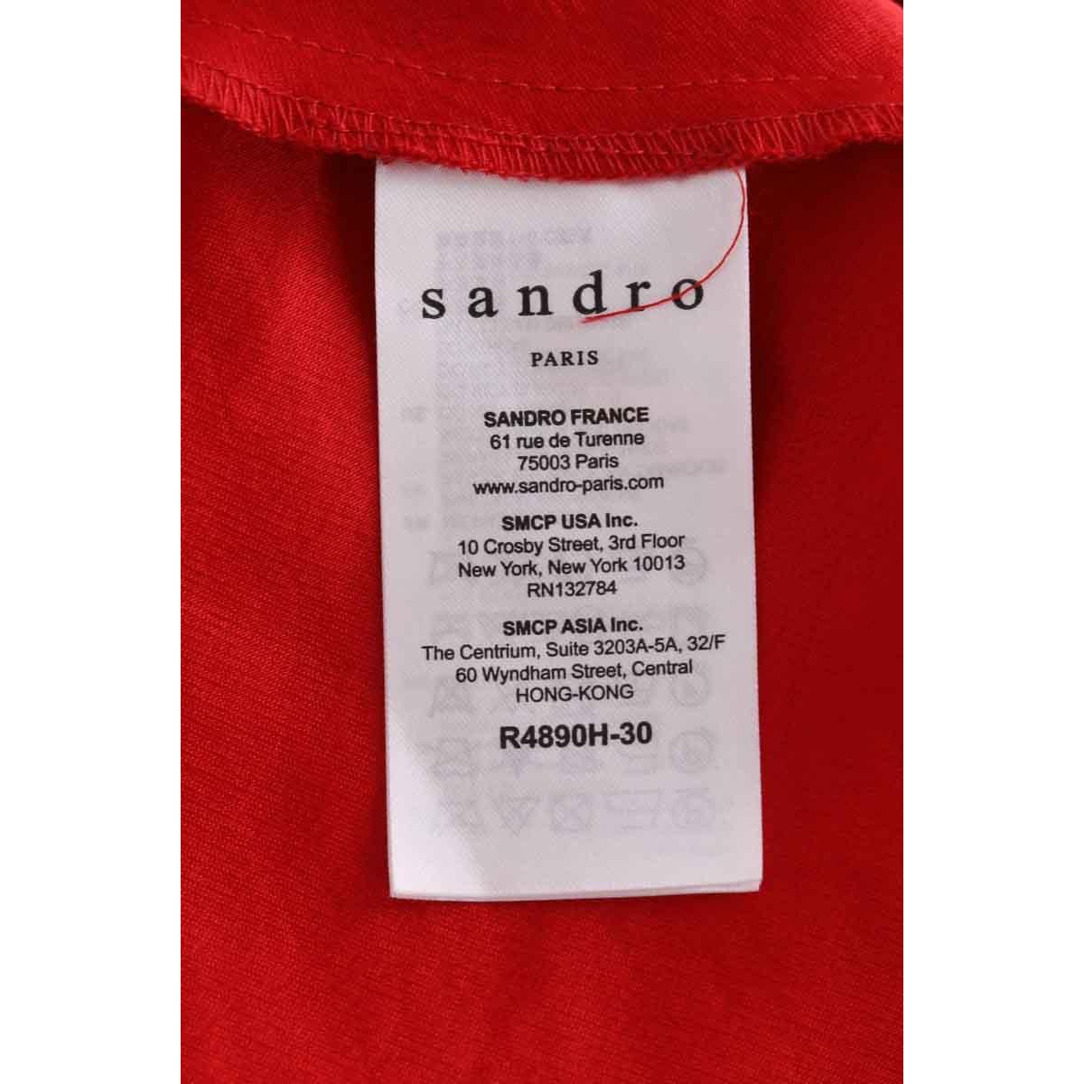 Robe - Très Bon État rouge, SANDRO