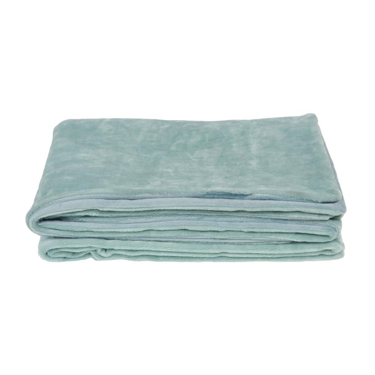 Plaid Lou glacier 130X170 bleu, AMADEUS