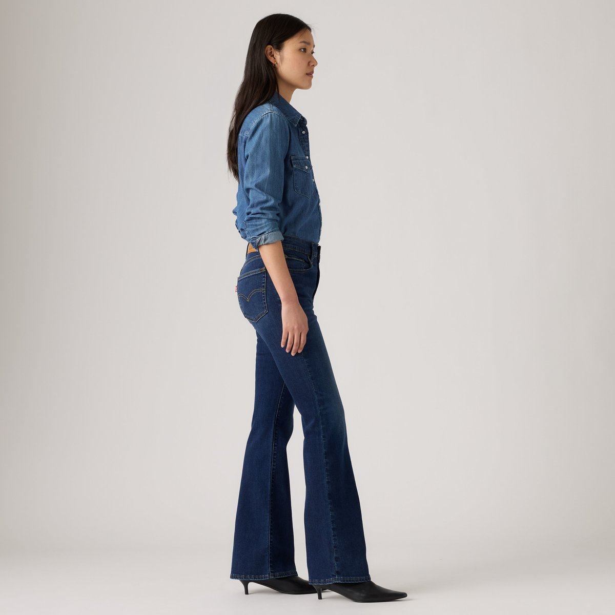 Jean 726™ taille haute flare bleu - true blue dark, LEVI'S
