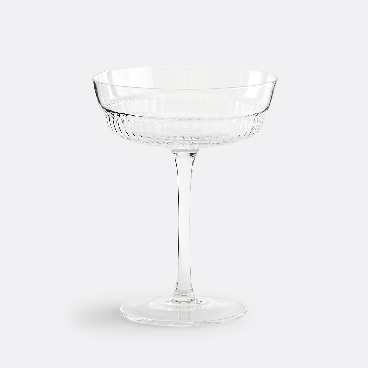 Lot de 2 coupes à champagne, Rigato transparent, LA REDOUTE INTERIEURS