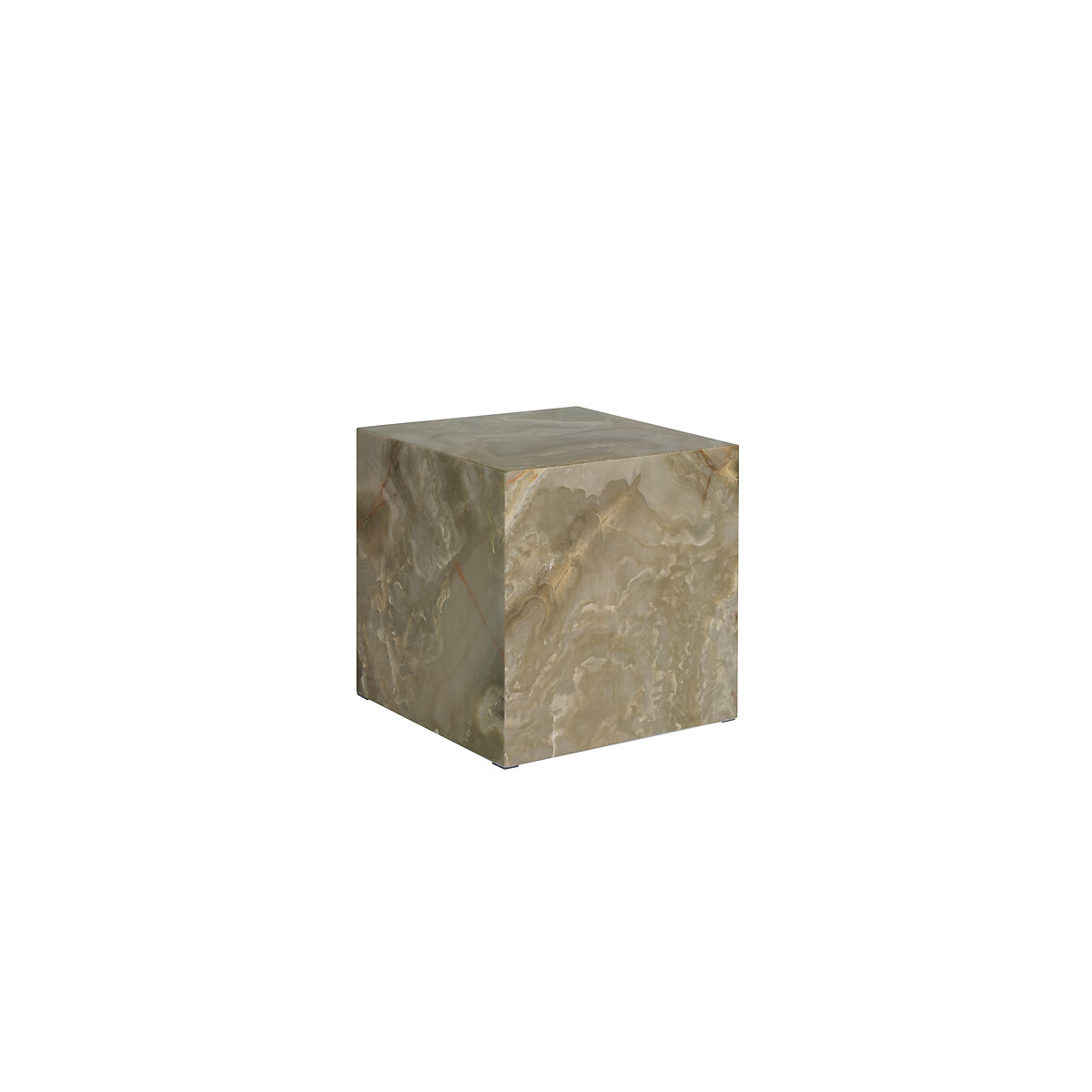 Serafina Onyx Marble-Effect Side Table green marble, ÉDITÉ