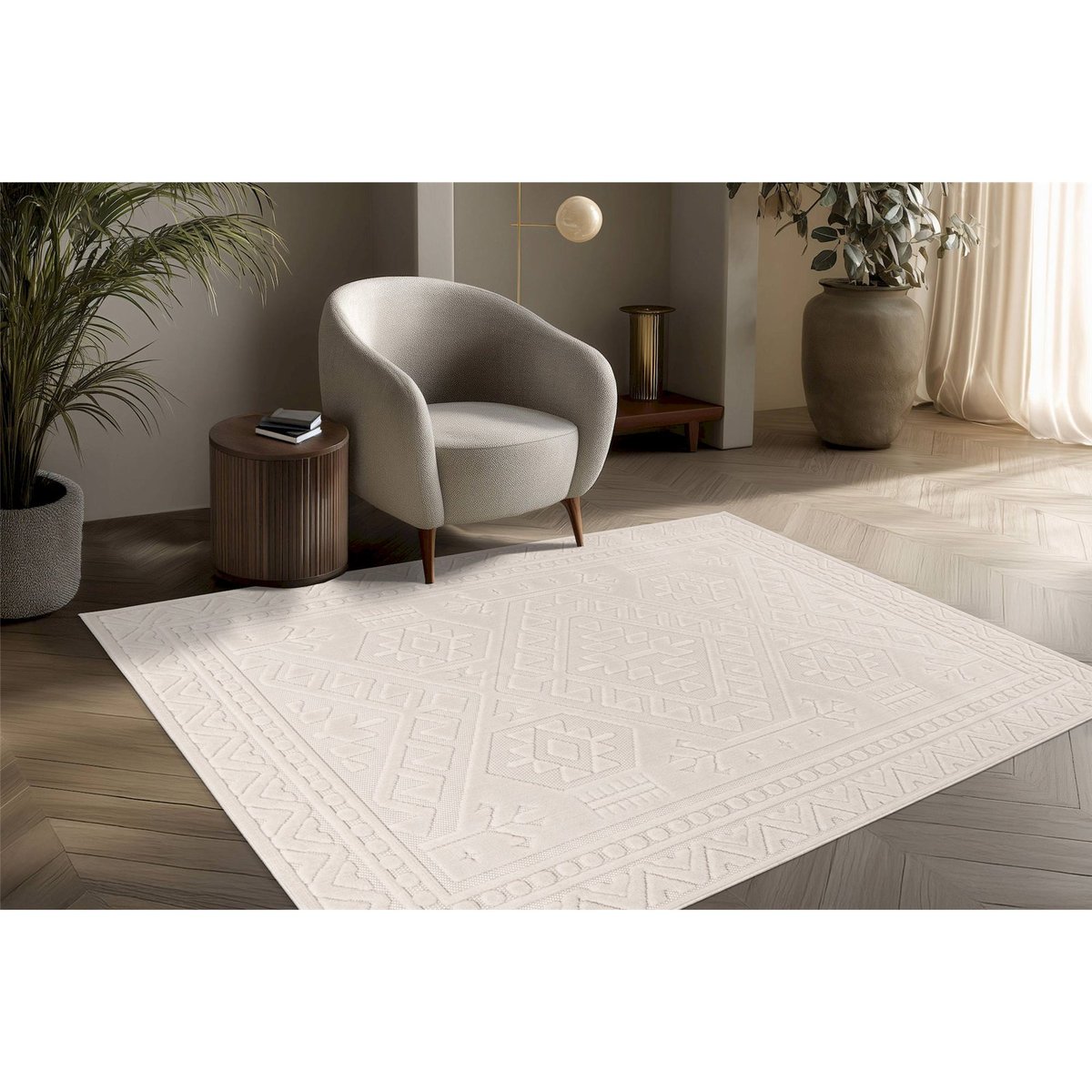 Tapis d'extérieur, Dreamcatcher ivoire clair crème naturel, ARTE ESPINA