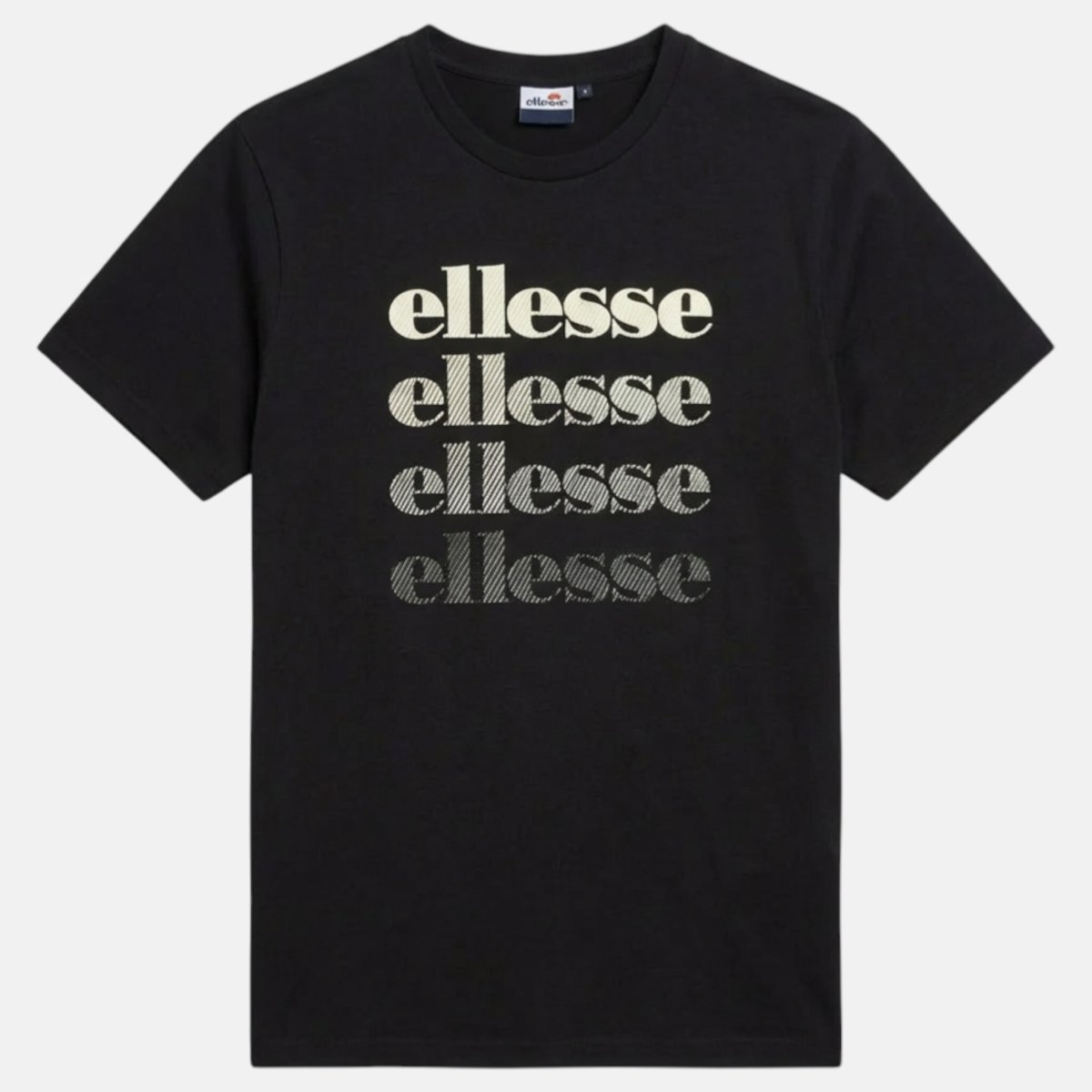 T-shirt manches courtes, col rond ÉCHO noir, ELLESSE