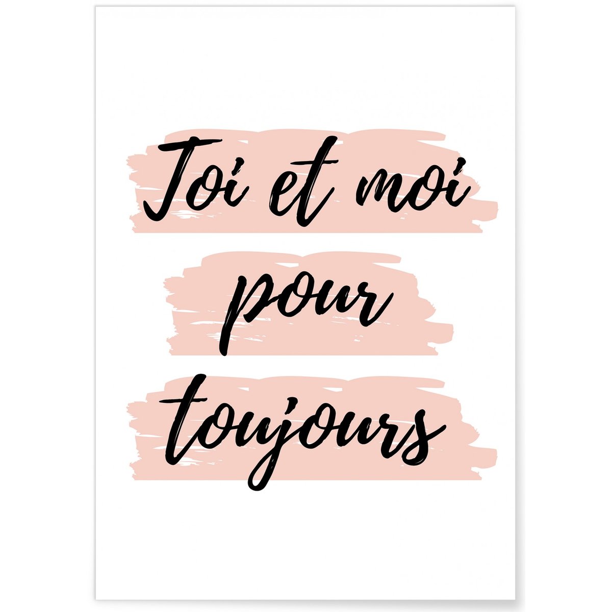 Affiche Toi et Moi blanc, L'AFFICHERIE