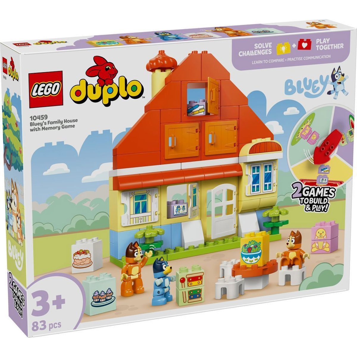 LEGO Bluey - Maison de Famille et Jeu de Mémoire - 10459 pour Enfants couleur unique, LEGO