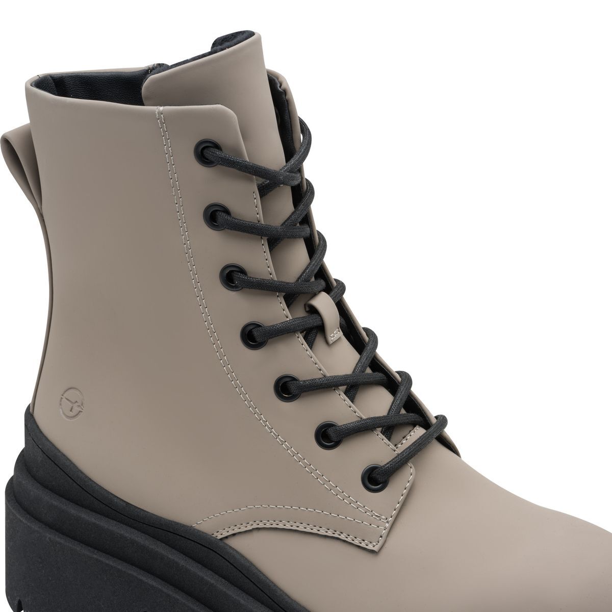 Bottine zippée marron taupe, TAMARIS