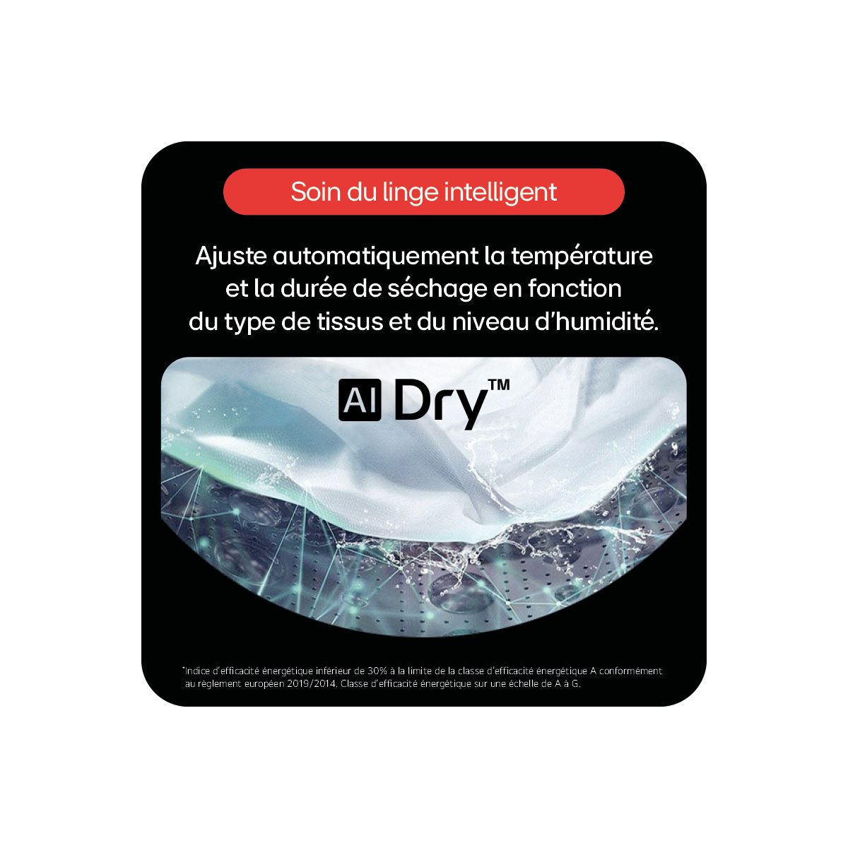Sèche linge pompe à chaleur RH0X76WH couleur unique, LG