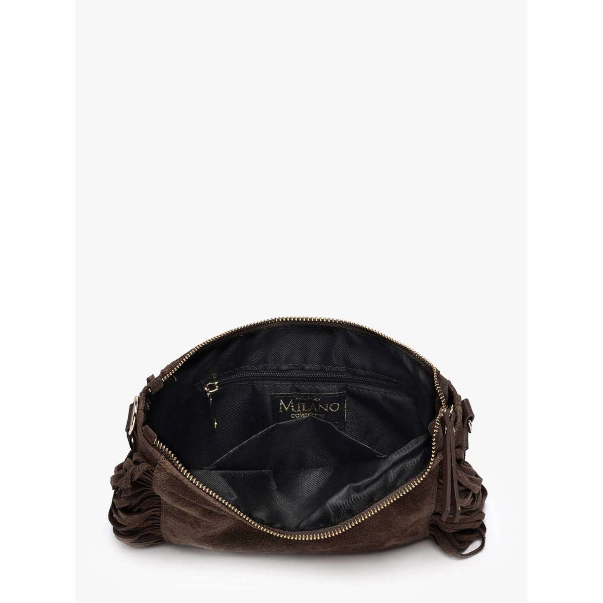 Sac bandoulière Velvet cuir testa moro, MILANO