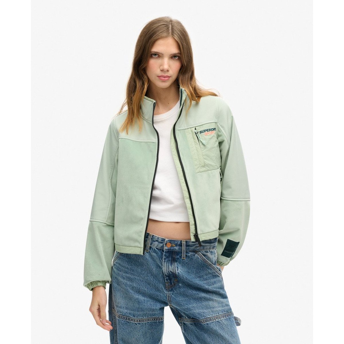 Veste Hybrid Trekker vert d'eau, SUPERDRY