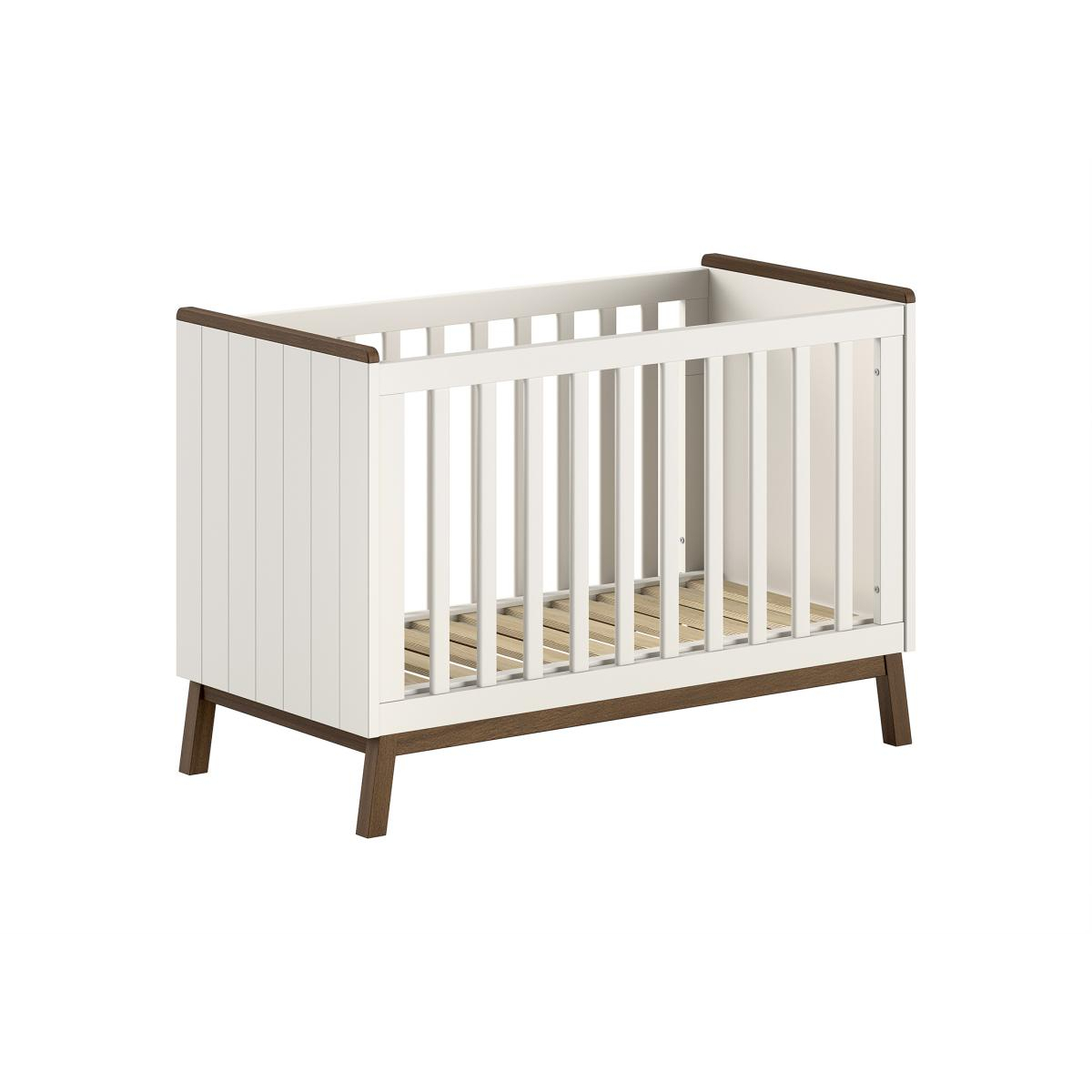 Lit Bébé sezane 60x120 clay/noix couleur unique, VIPACK
