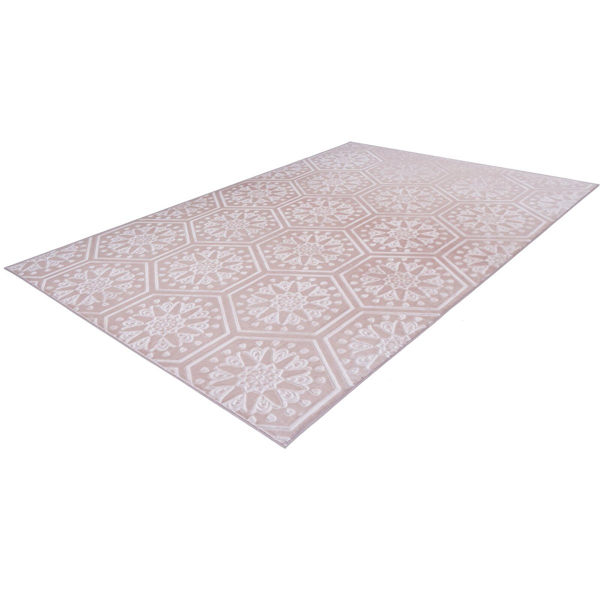 Tapis rectangulaire tufté main, MONROE rose, ARTE ESPINA