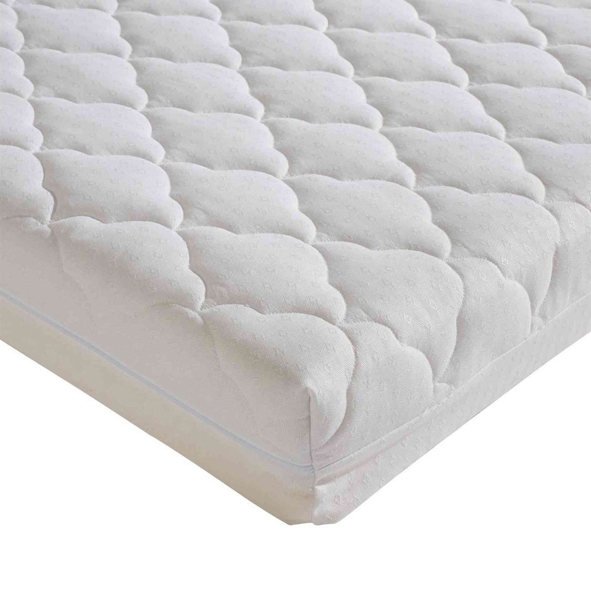 Matelas déhoussable coton Bio, 12cm ecru, P'TIT LIT