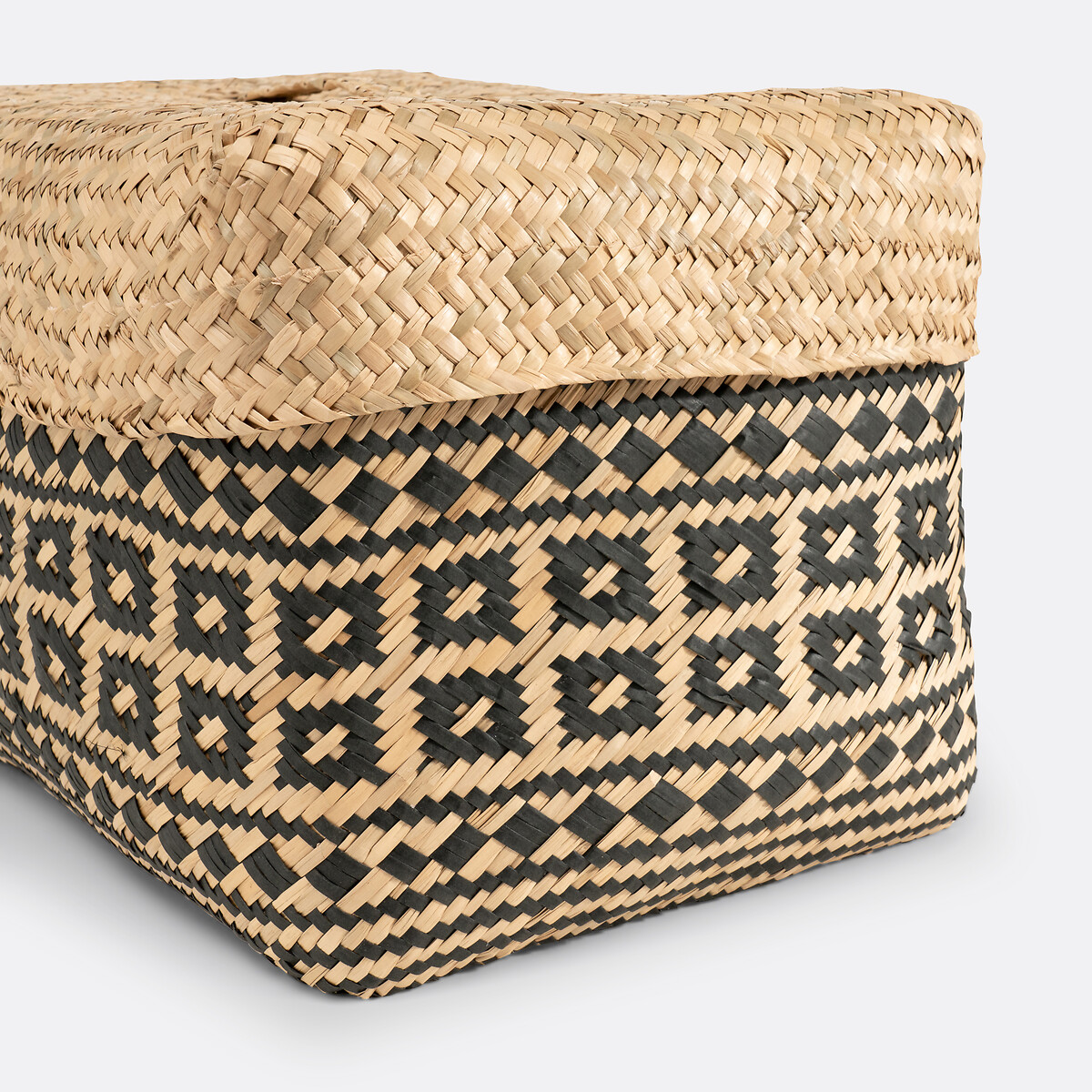 Panier, Kotak naturel/noir, LA REDOUTE INTERIEURS