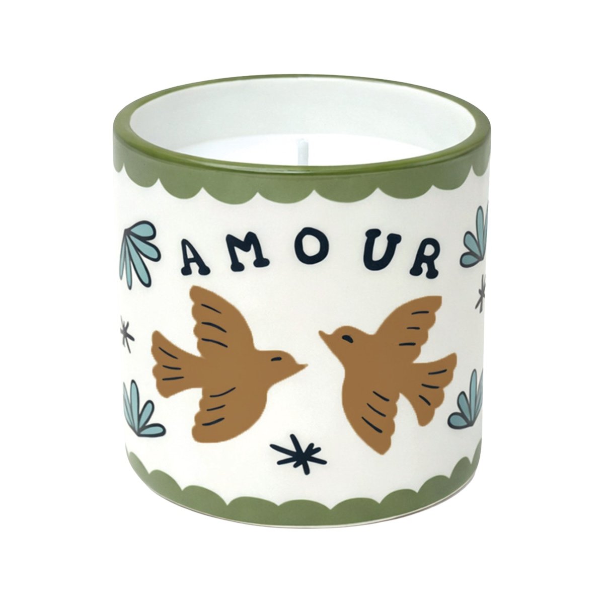 Ambre - bougie parfumée blanc, OPJET