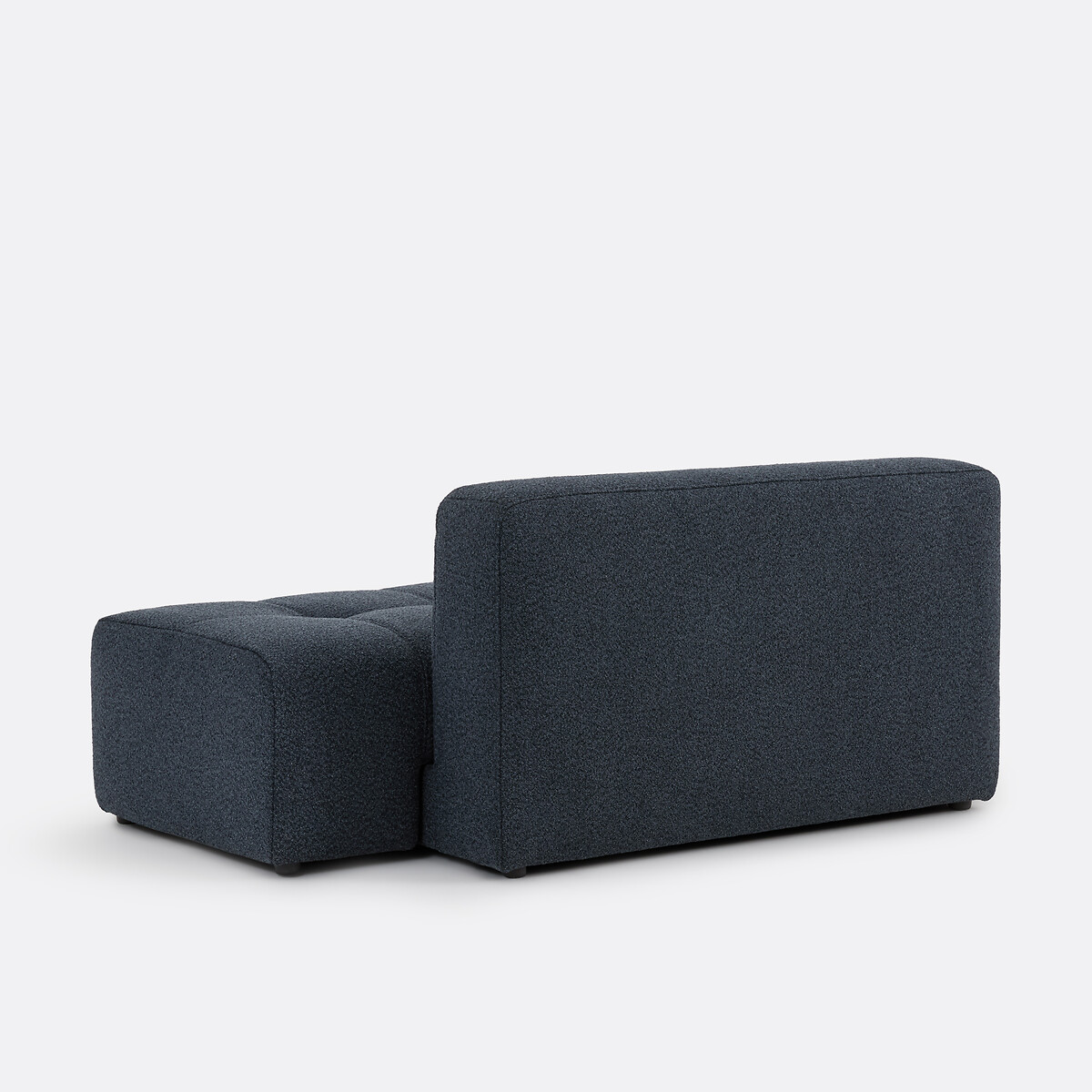 Banquette assise pivotante, droit, modulable, en bouclette fine, FANO bleu, LA REDOUTE INTERIEURS