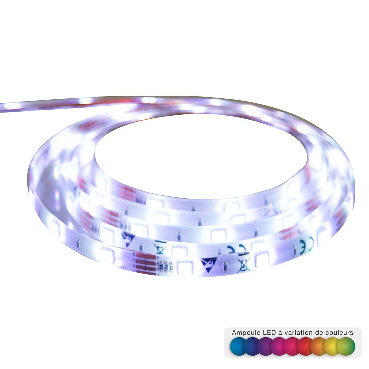 Ruban LED multicolore avec télécommande LUMY multicolore, ATMOSPHERA