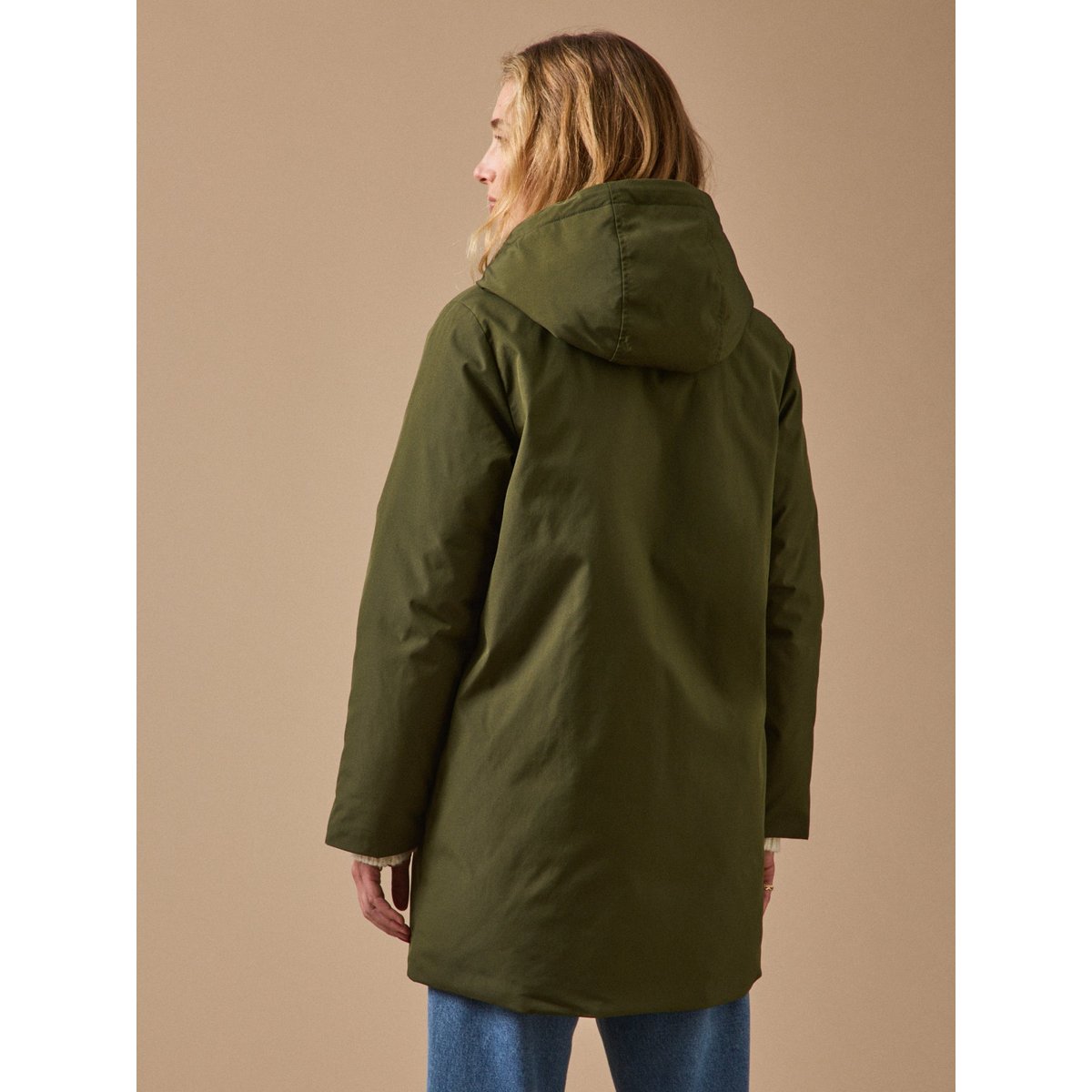 Parka longue matelassée kaki fonce, CYRILLUS