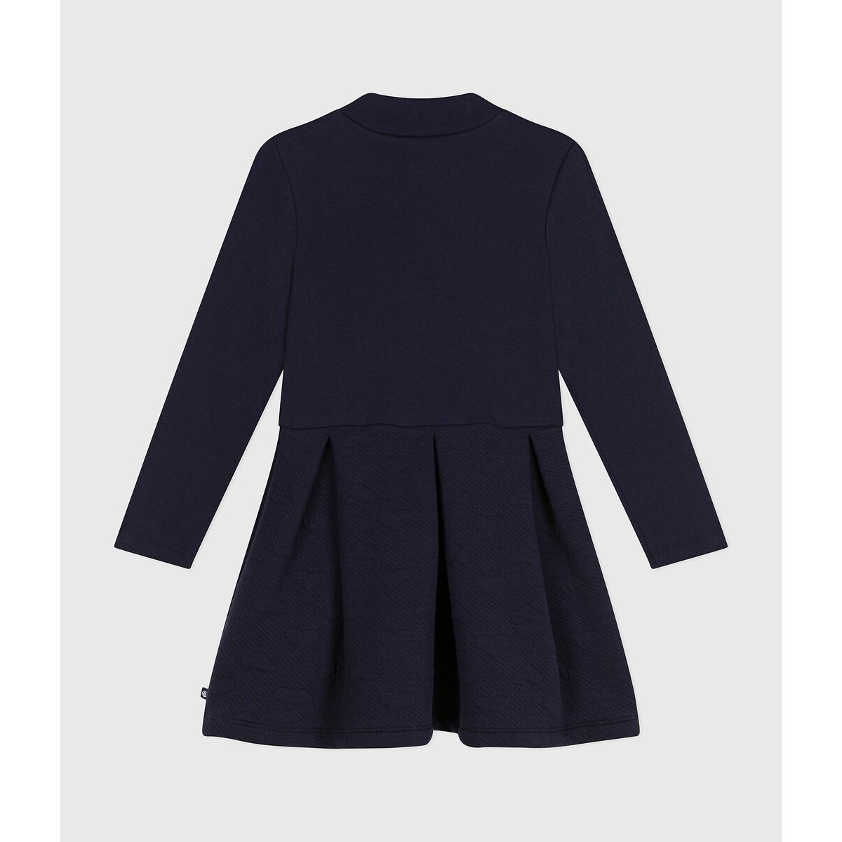 Robe à manches longues bleu marine, PETIT BATEAU