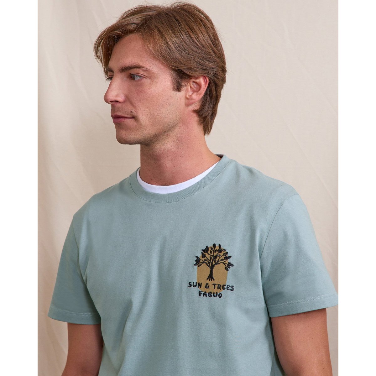T-shirt ARCY bleu grisé, FAGUO