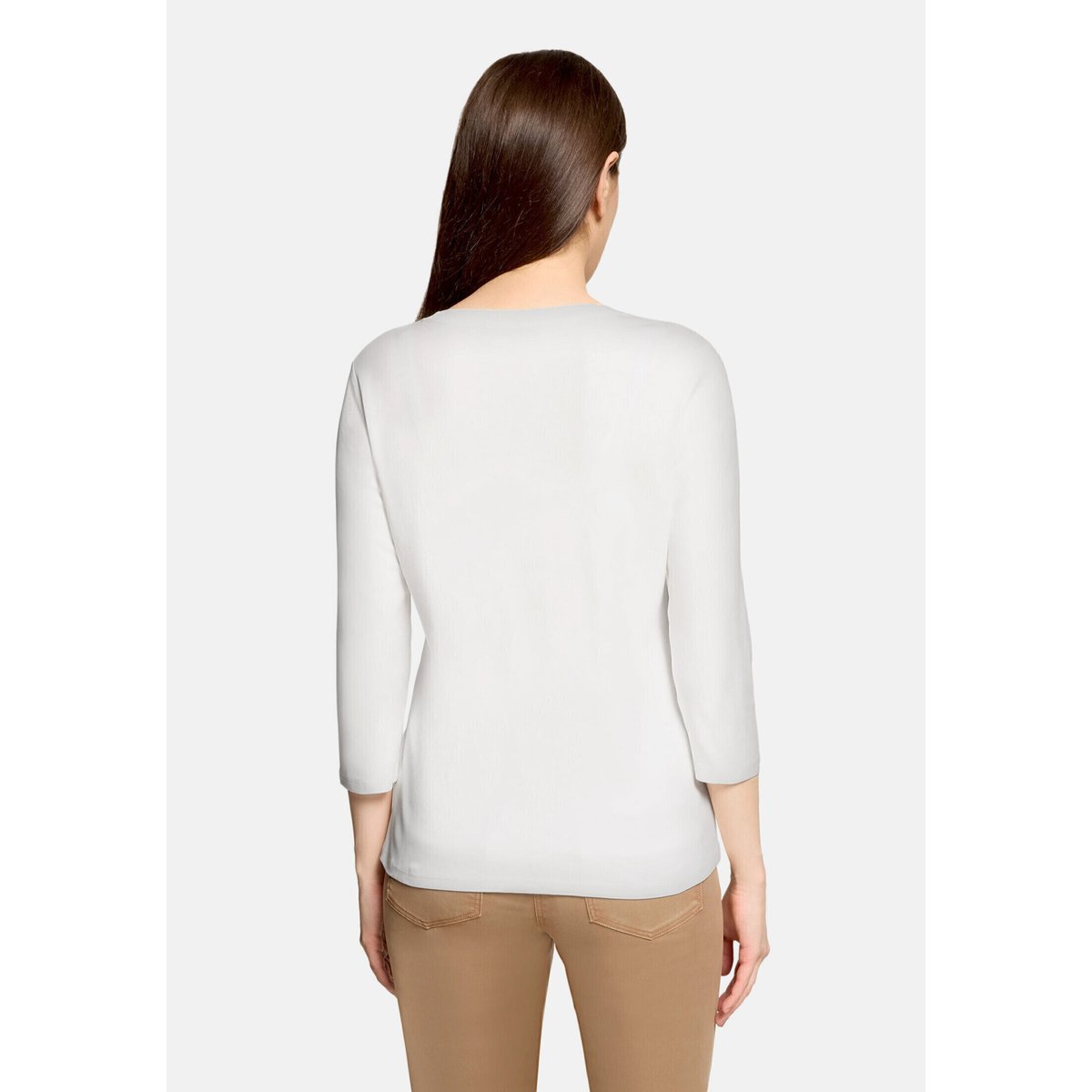 T-shirt basique à encolure ronde blanc, BETTY BARCLAY