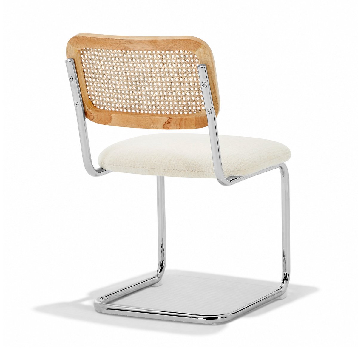 Lot de 2 chaises en velours texturé BROOKS crème, SIA HOME