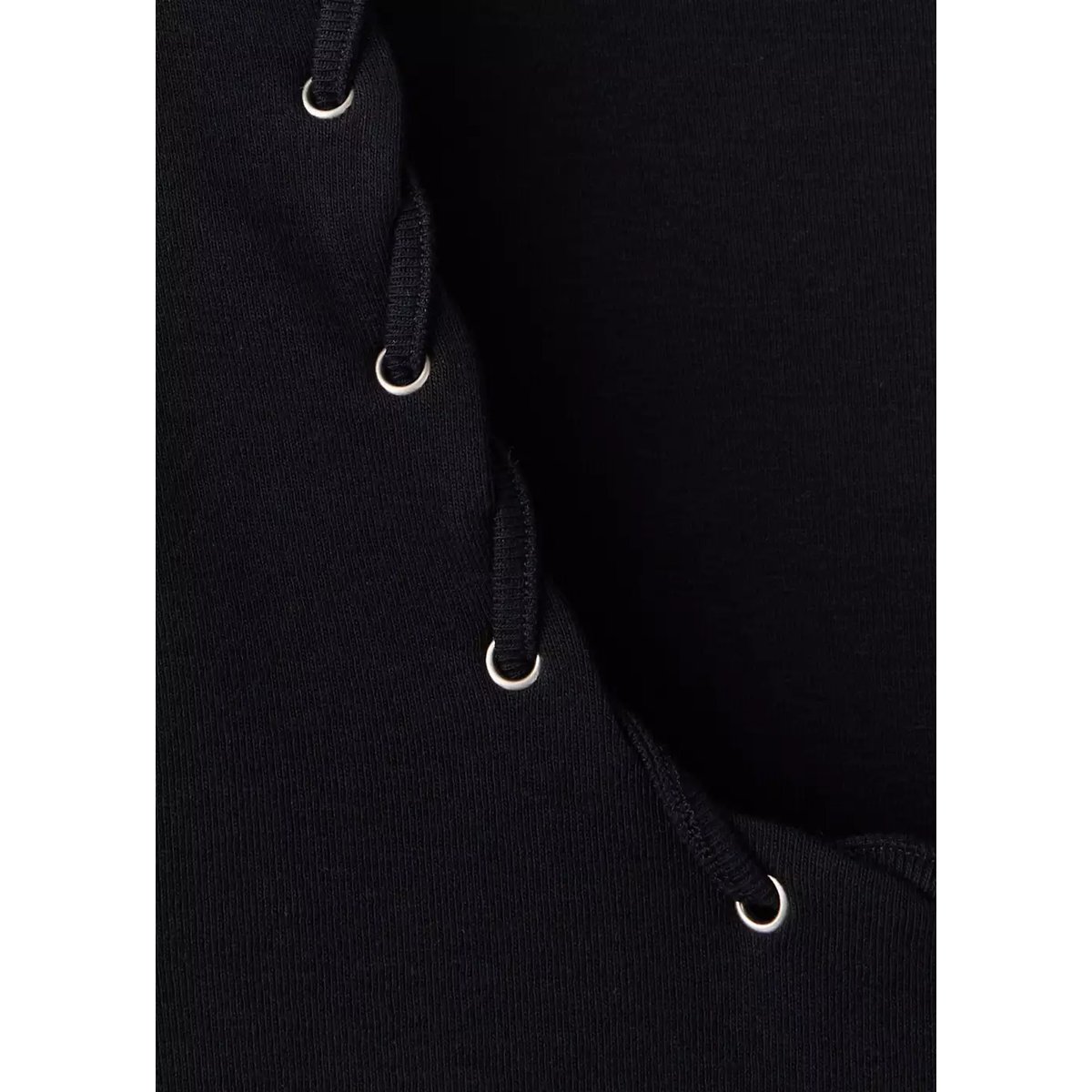 Débardeur manches courtes à œillets noir, MANGO TEEN