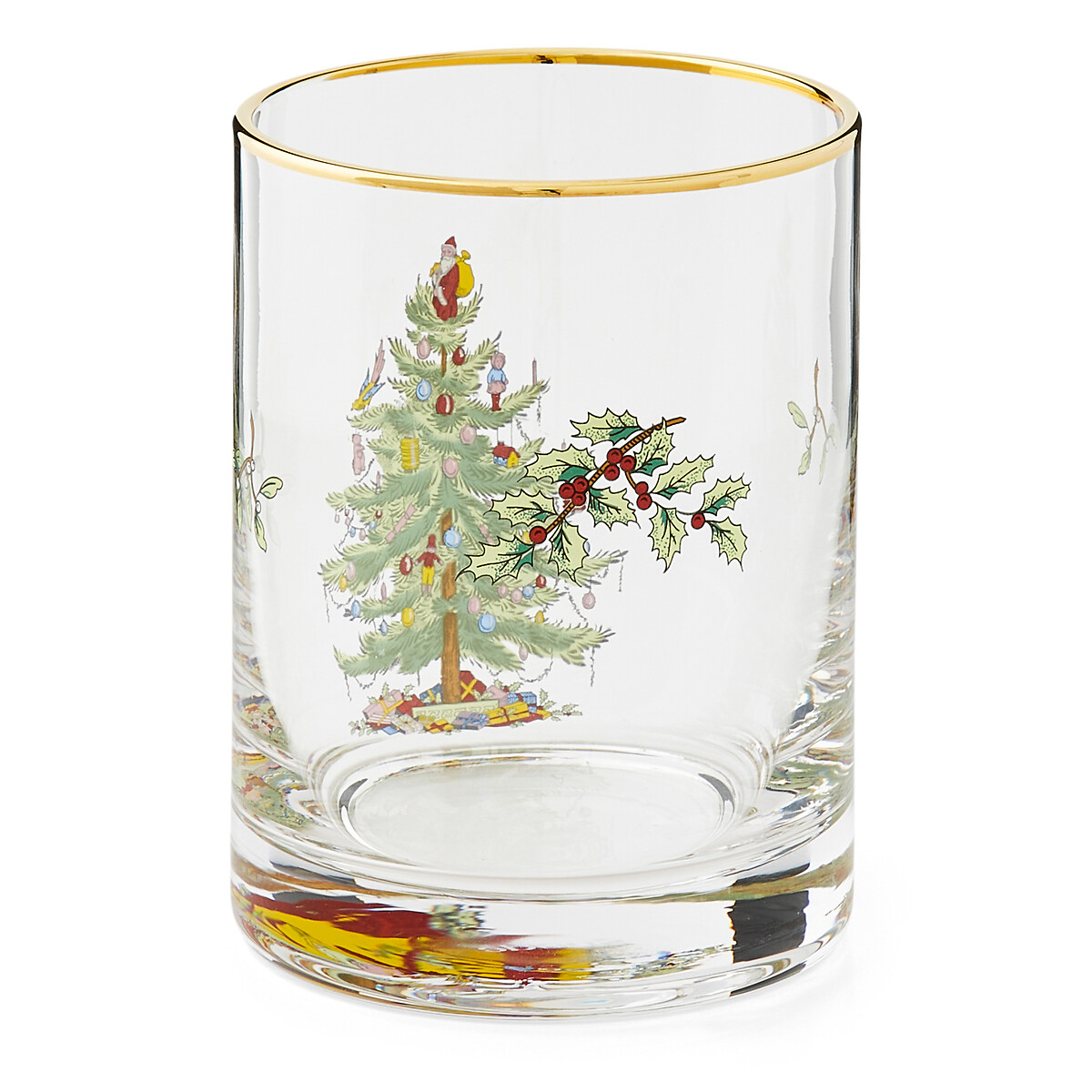 Set of 4 Christmas Tree Old Fashioned Glasses transparent, SPODE