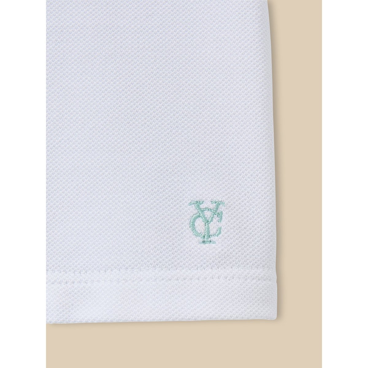 Polo maille piquée - coton biologique blanc doux, CYRILLUS