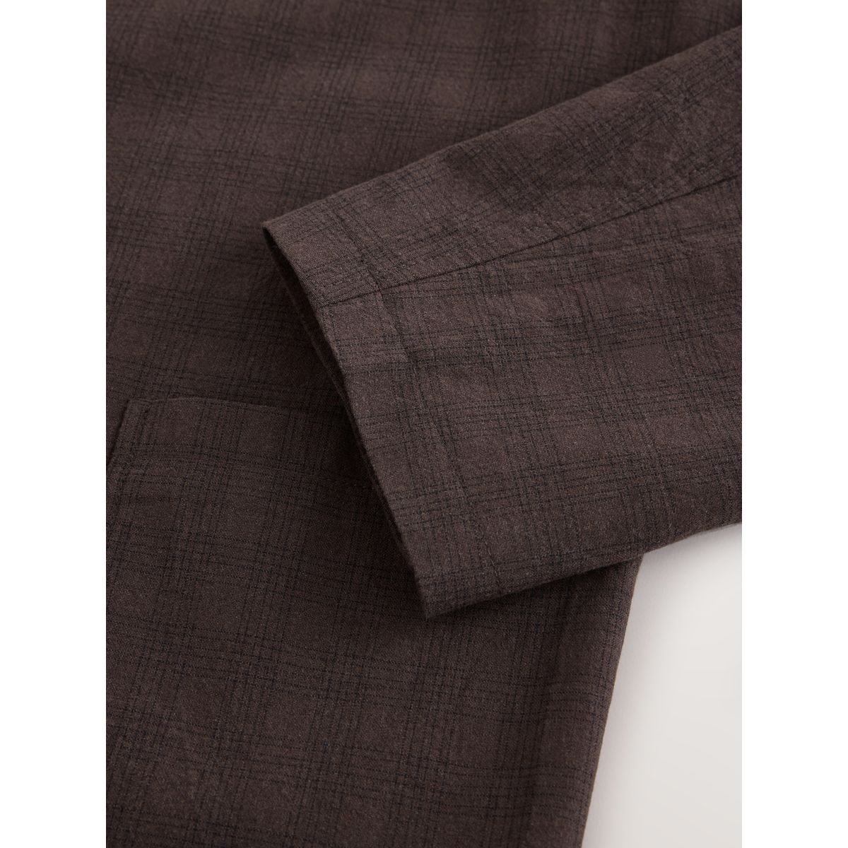 Veste de costume décontractée en coton marron, NEXT