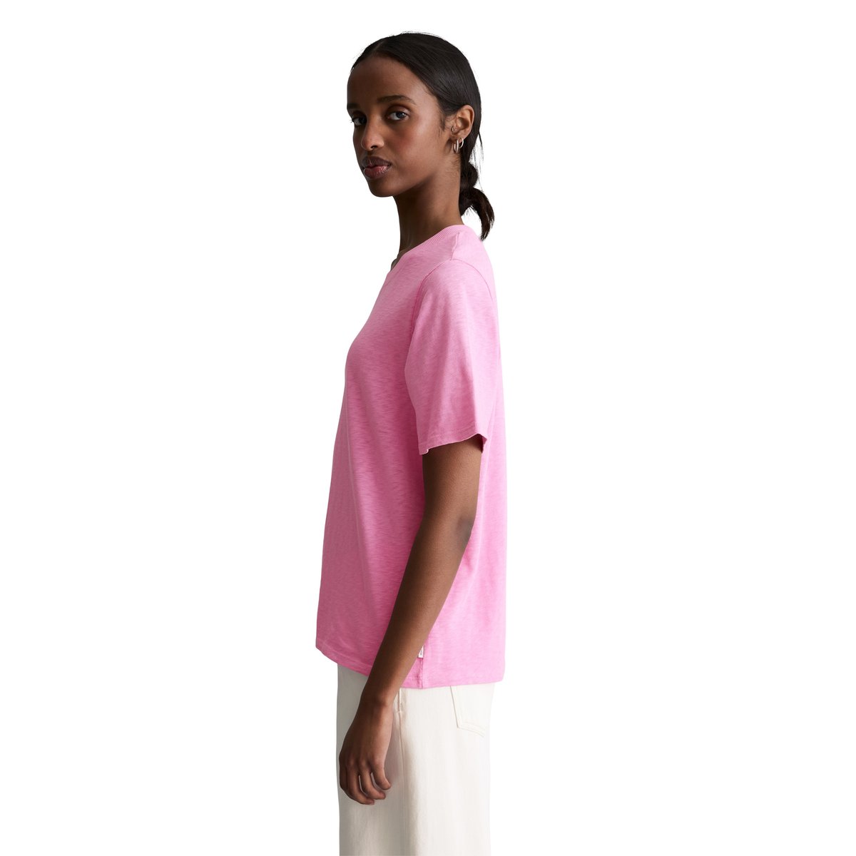 DfC T-shirt en jersey slub loose en coton bio doux rose pale, MARC O’POLO DENIM