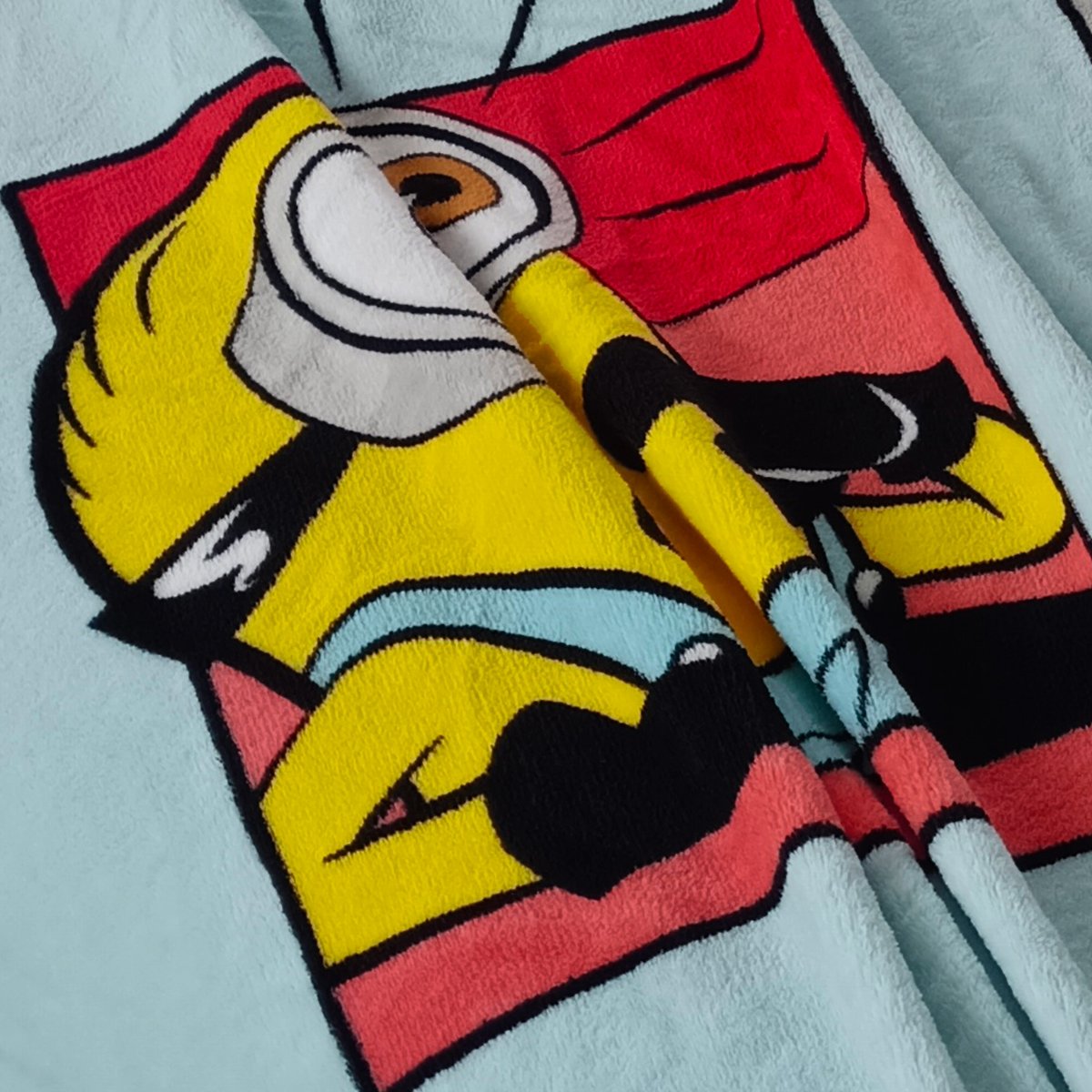 Plaid polaire imprimé, OUPS bleu, LES MINIONS