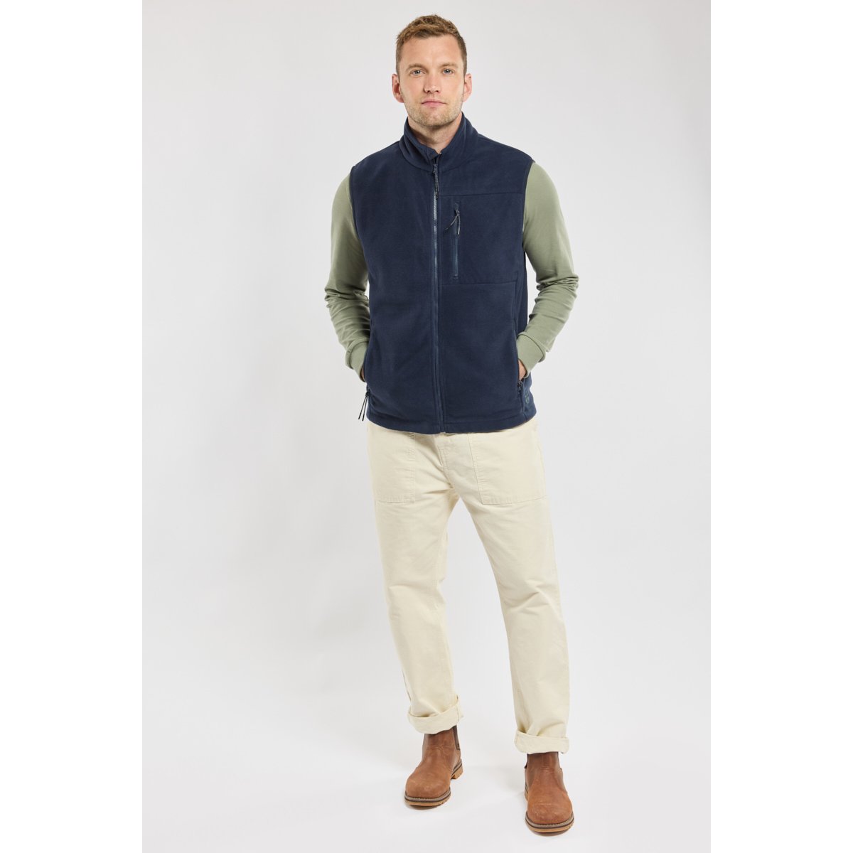 Polaire sans manche PERIA navy, BERMUDES