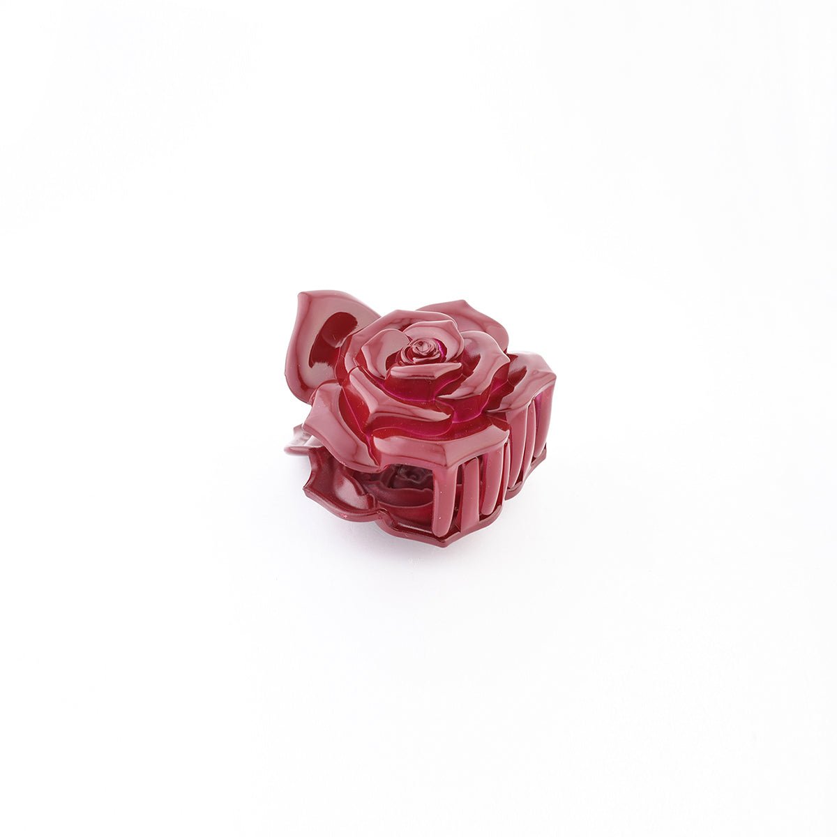 Pince à cheveux fleur de camélia bordeaux bordeaux, BALABOOSTE