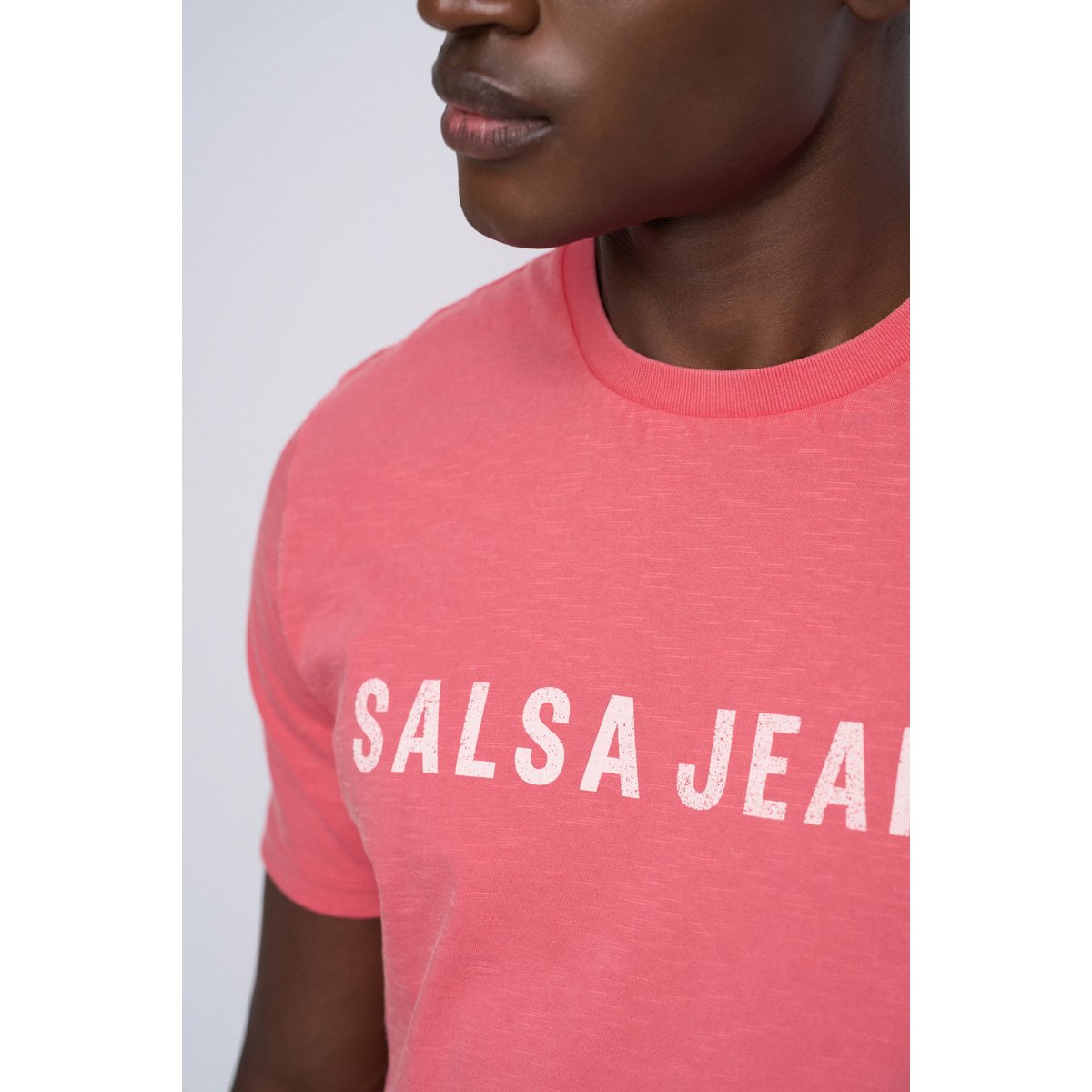 T-SHIRT AVEC BRANDING rouge, SALSA JEANS