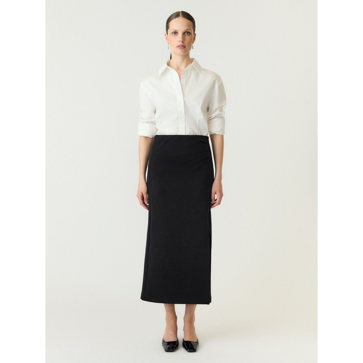 Jupe Longue noir - black1, YAS